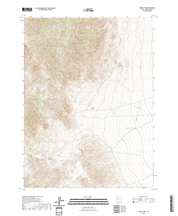 USGS Topographic Map – Tabbys Peak
