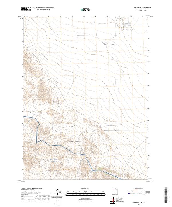USGS Topographic Map – Tabbys Peak SE