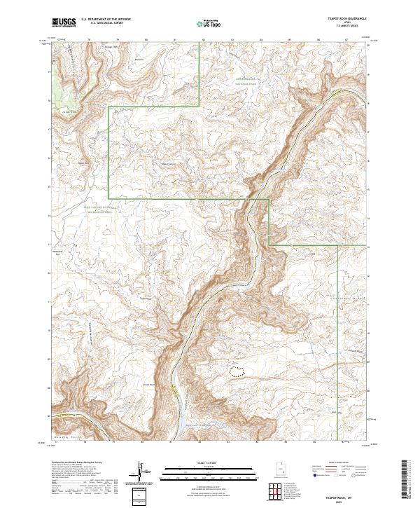 USGS Topographic Map – Teapot Rock