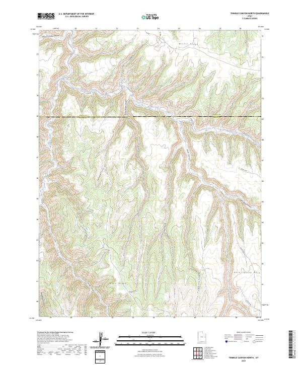 USGS Topographic Map – Tenmile Canyon North