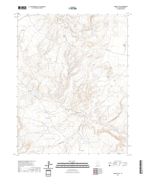 USGS Topographic Map – Tenmile Flat
