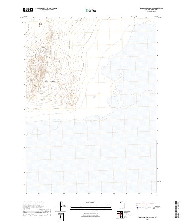 USGS Topographic Map – Terrace Mountain East