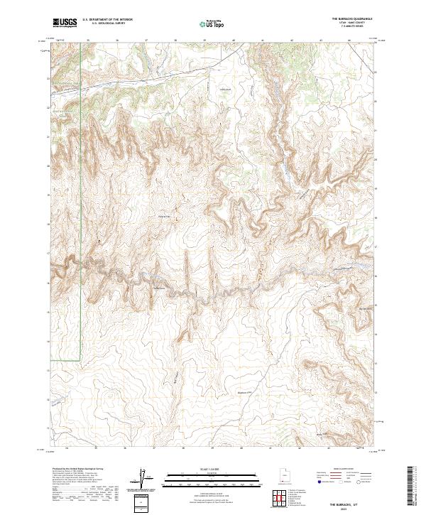 USGS Topographic Map – The Barracks