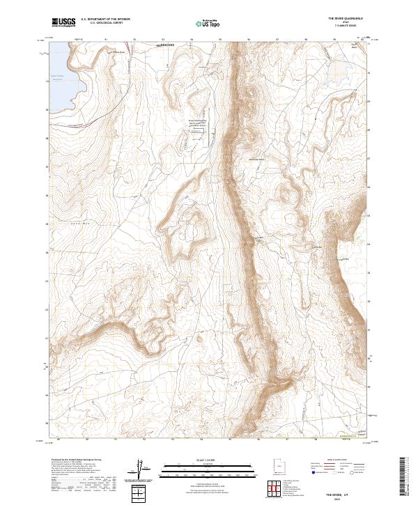 USGS Topographic Map – The Divide