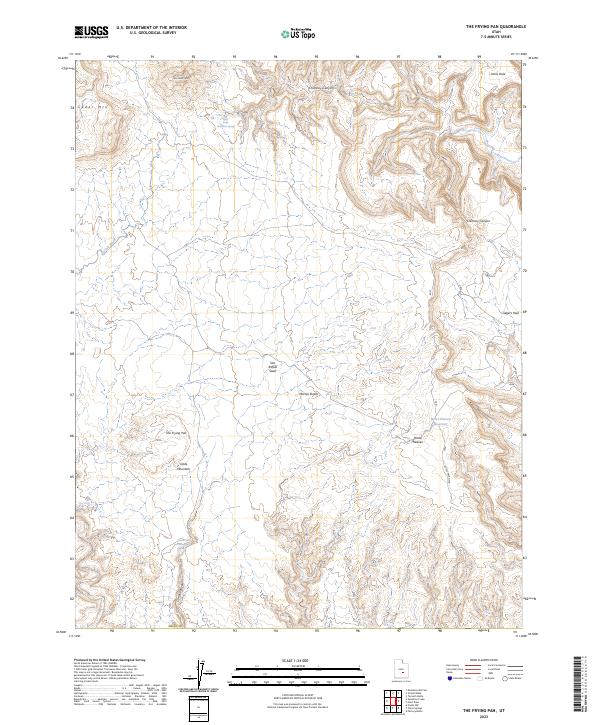 USGS Topographic Map – The Frying Pan