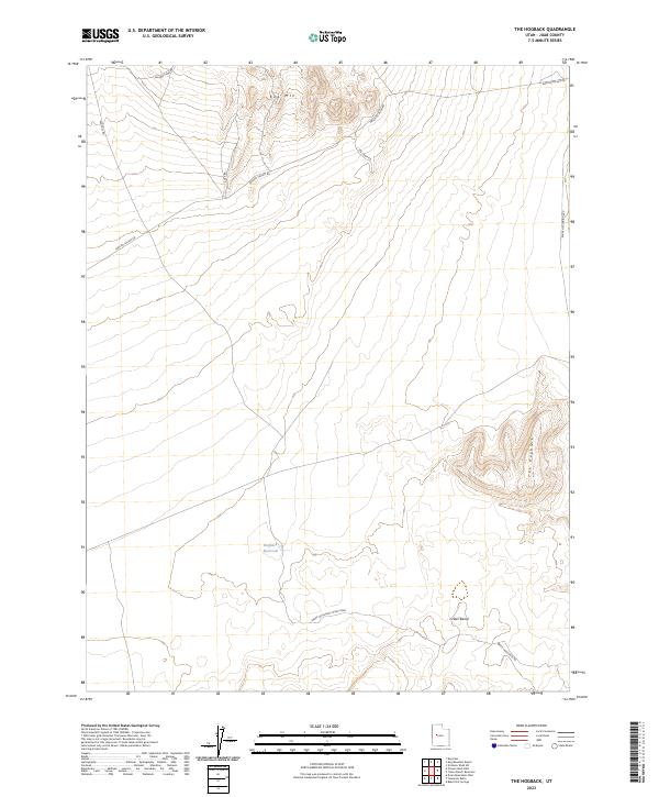 USGS Topographic Map – The Hogback