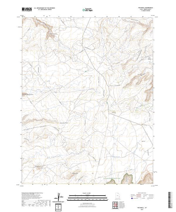 USGS Topographic Map – The Knoll