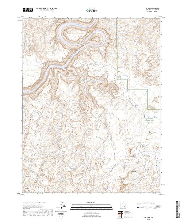 USGS Topographic Map – The Loop