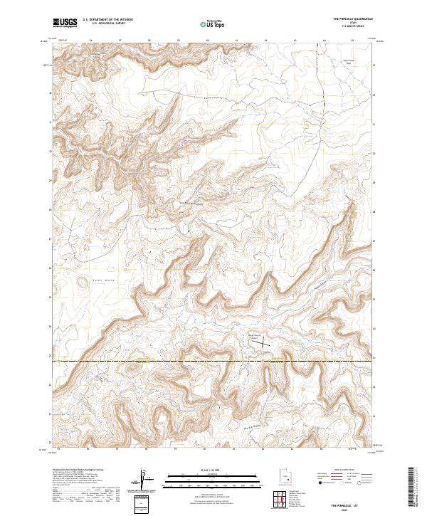 USGS Topographic Map – The Pinnacle