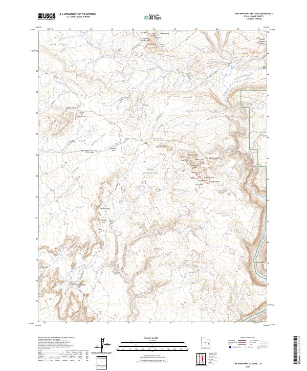 USGS Topographic Map – The Windows Section