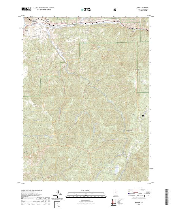 USGS Topographic Map – Thistle