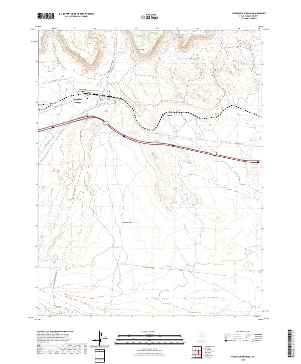 USGS Topographic Map – Thompson Springs