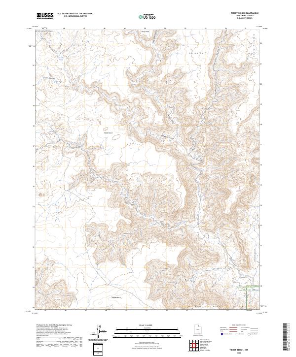 USGS Topographic Map – Tibbet Bench