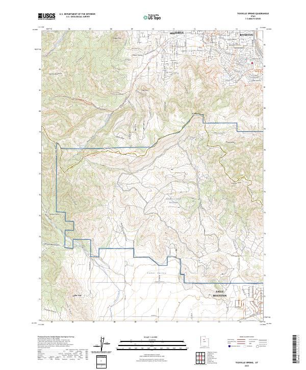 USGS Topographic Map – Tickville Spring