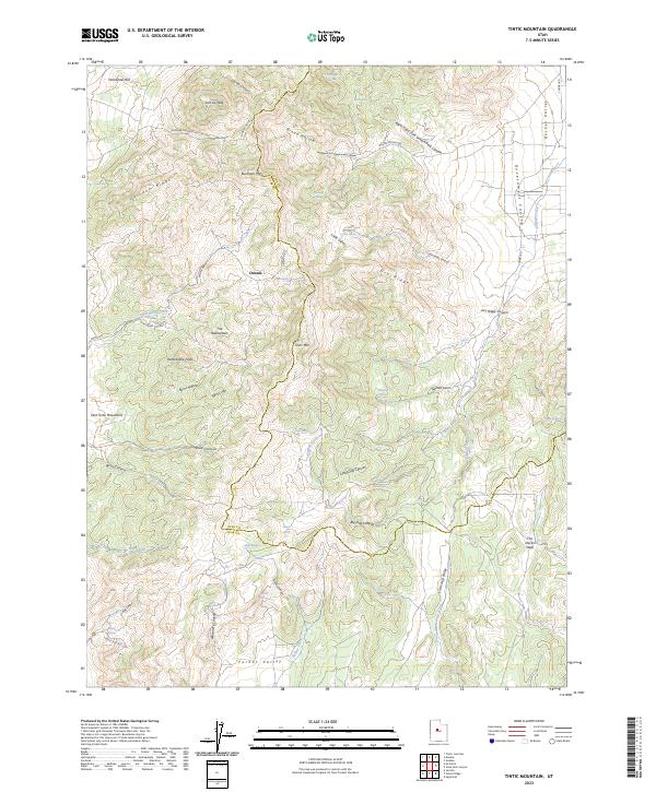 USGS Topographic Map – Tintic Mountain