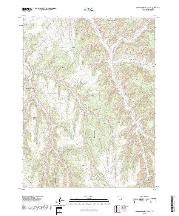 USGS Topographic Map – Tom Patterson Canyon