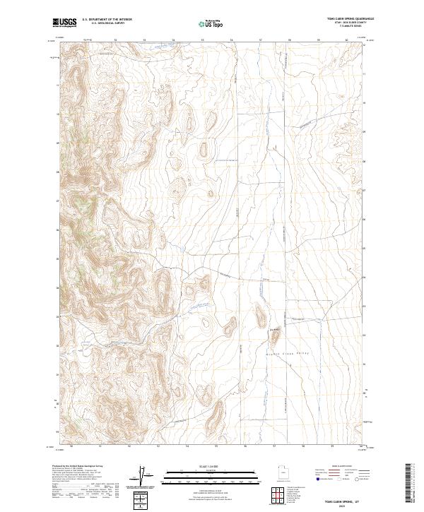 USGS Topographic Map – Toms Cabin Spring