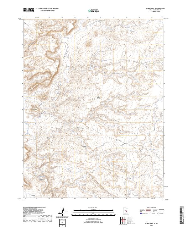 USGS Topographic Map – Tomsich Butte