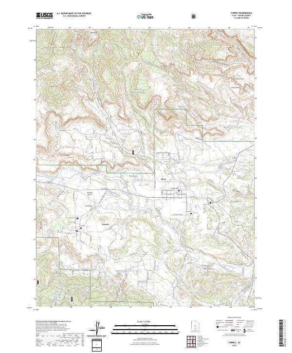 USGS Topographic Map – Torrey