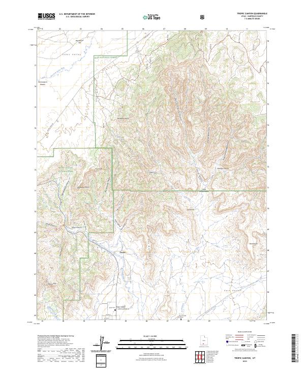 USGS Topographic Map – Tropic Canyon