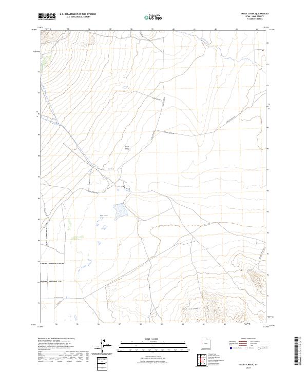 USGS Topographic Map – Trout Creek