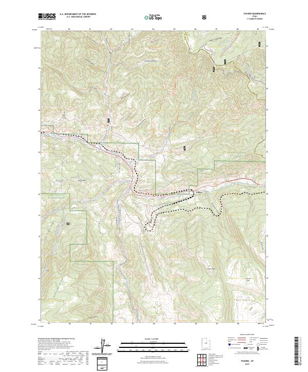 USGS Topographic Map – Tucker