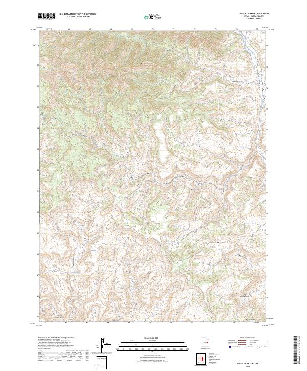 USGS Topographic Map – Turtle Canyon