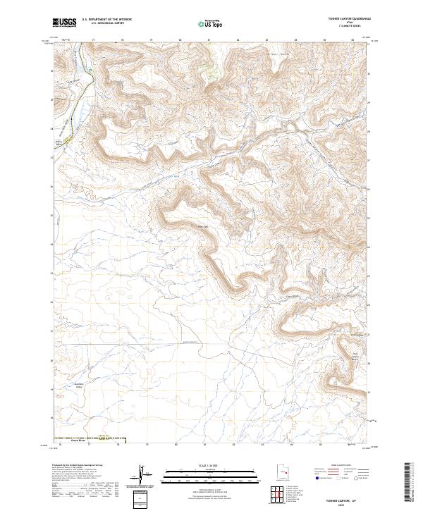 USGS Topographic Map – Tusher Canyon
