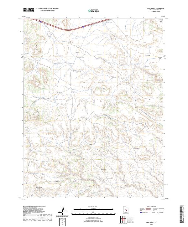USGS Topographic Map – Twin Knolls