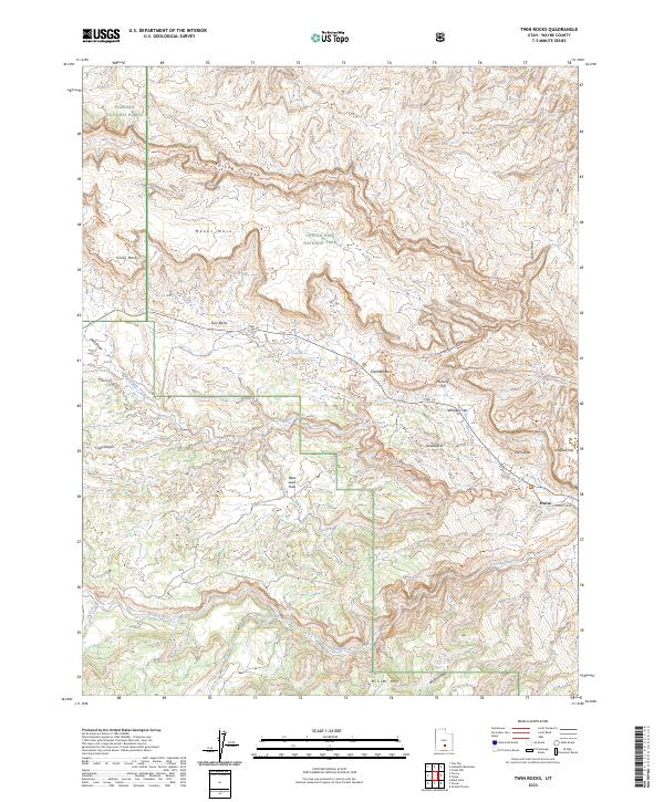 USGS Topographic Map – Twin Rocks