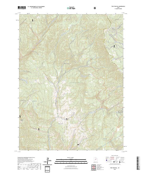 USGS Topographic Map – Two Tom Hill