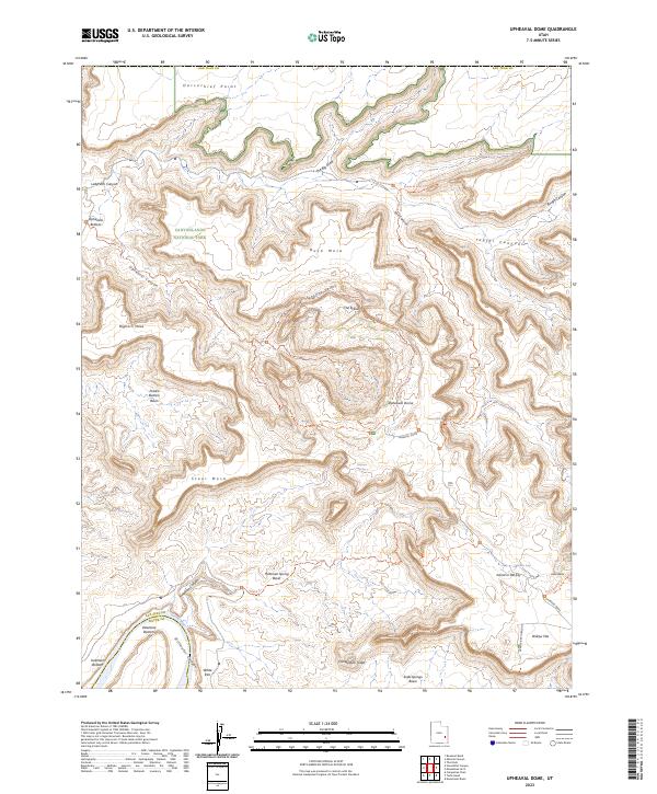 USGS Topographic Map – Upheaval Dome