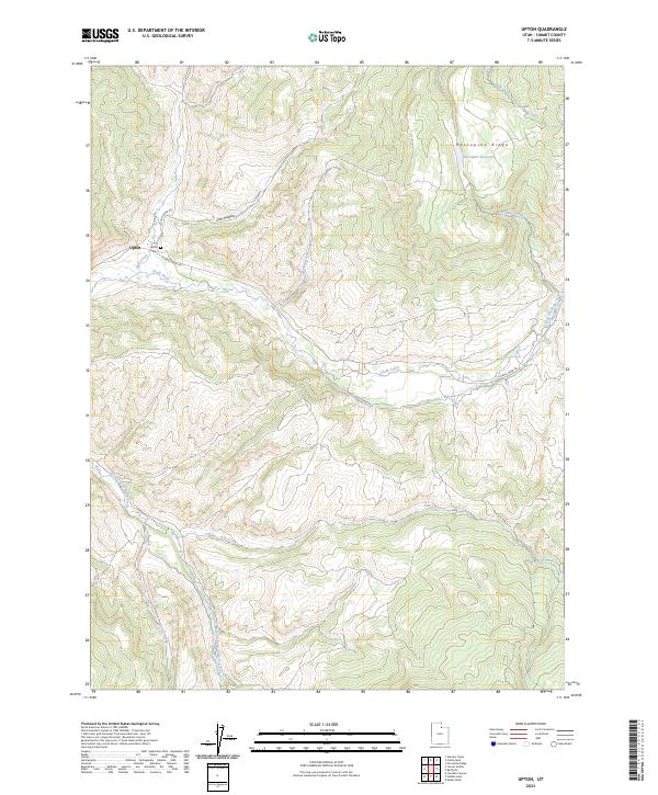 USGS Topographic Map – Upton