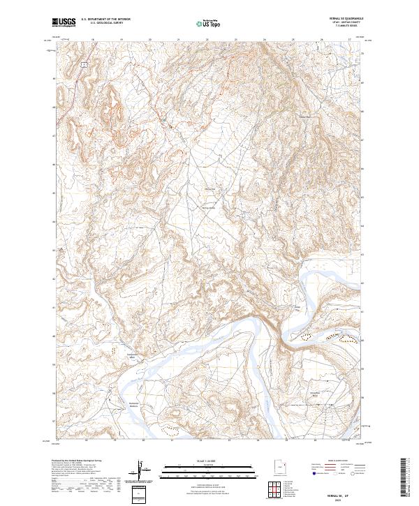 USGS Topographic Map – Vernal SE