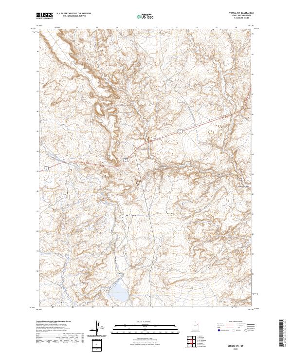USGS Topographic Map – Vernal SW