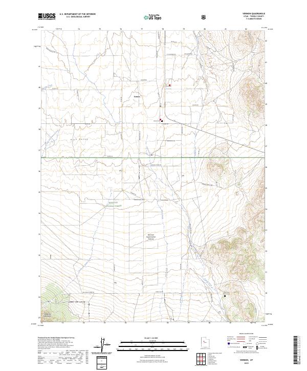 USGS Topographic Map – Vernon