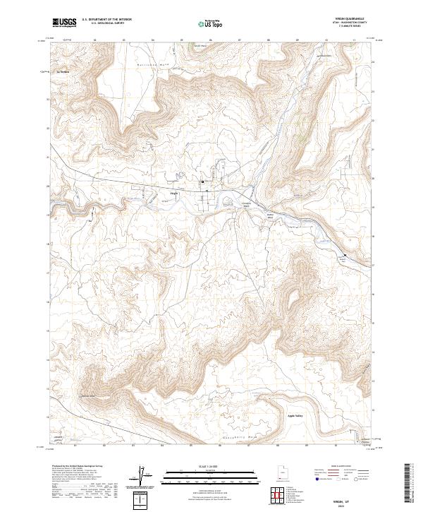 USGS Topographic Map – Virgin