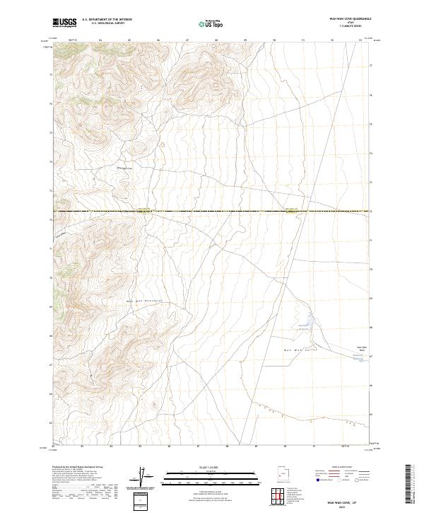 USGS Topographic Map – Wah Wah Cove
