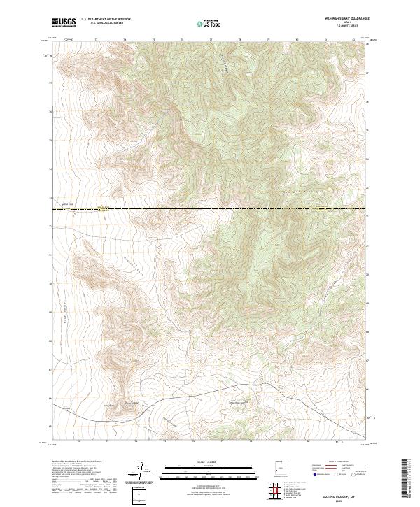 USGS Topographic Map – Wah Wah Summit