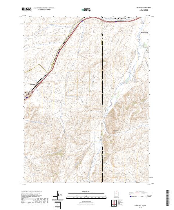 USGS Topographic Map – Wahsatch