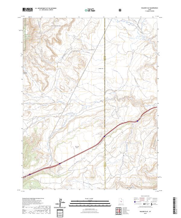 USGS Topographic Map – Walker Flat