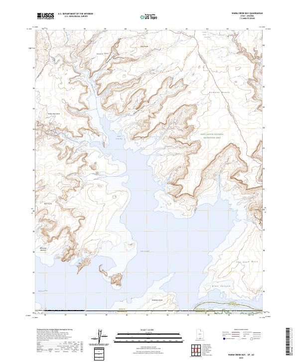 USGS Topographic Map – Warm Creek Bay