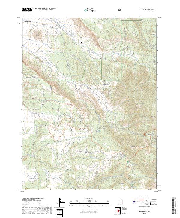 USGS Topographic Map – Warner Lake