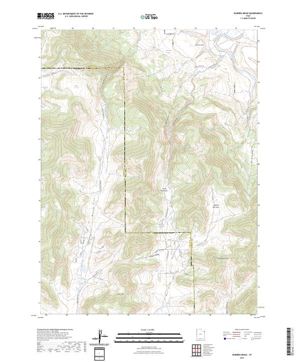 USGS Topographic Map – Warren Draw