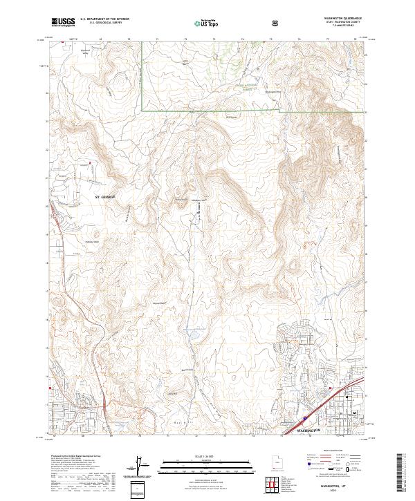 USGS Topographic Map – Washington