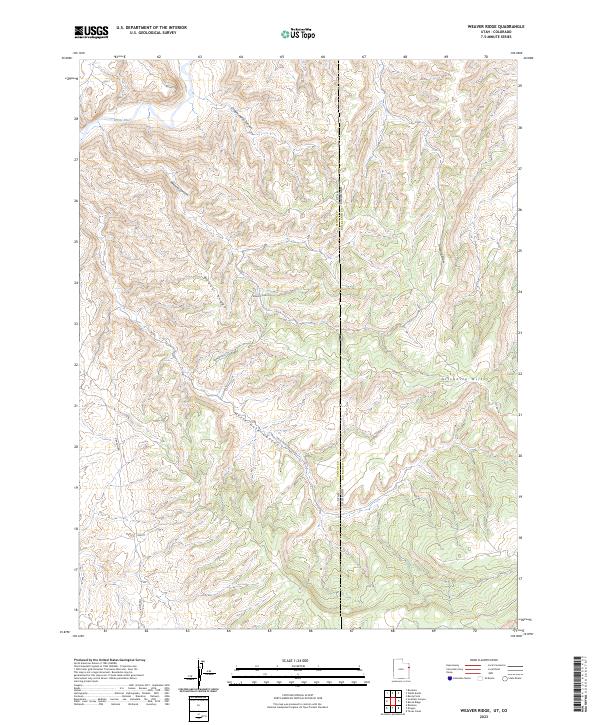 USGS Topographic Map – Weaver Ridge