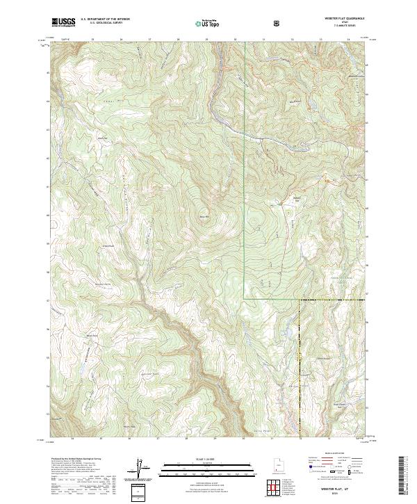 USGS Topographic Map – Webster Flat