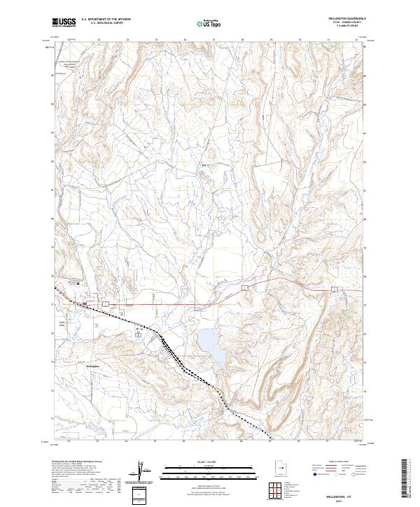 USGS Topographic Map – Wellington