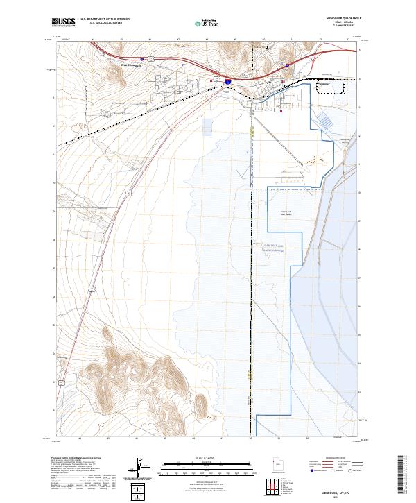 USGS Topographic Map – Wendover