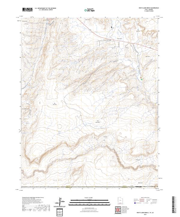 USGS Topographic Map – West Clark Bench